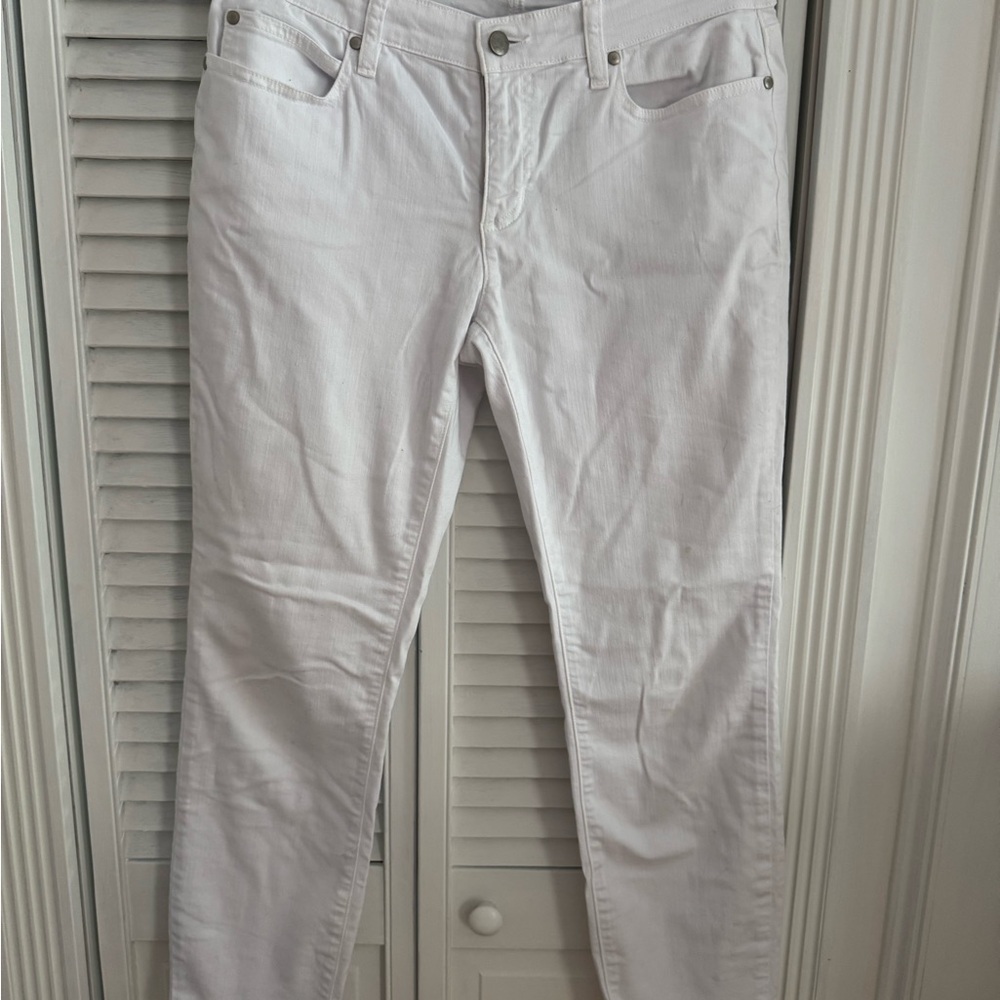 Women's Slim White Jeans